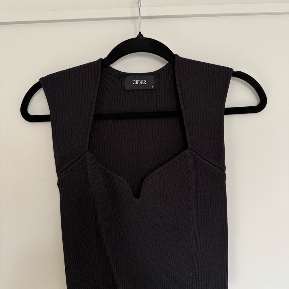 Cider Strapless Black Dress